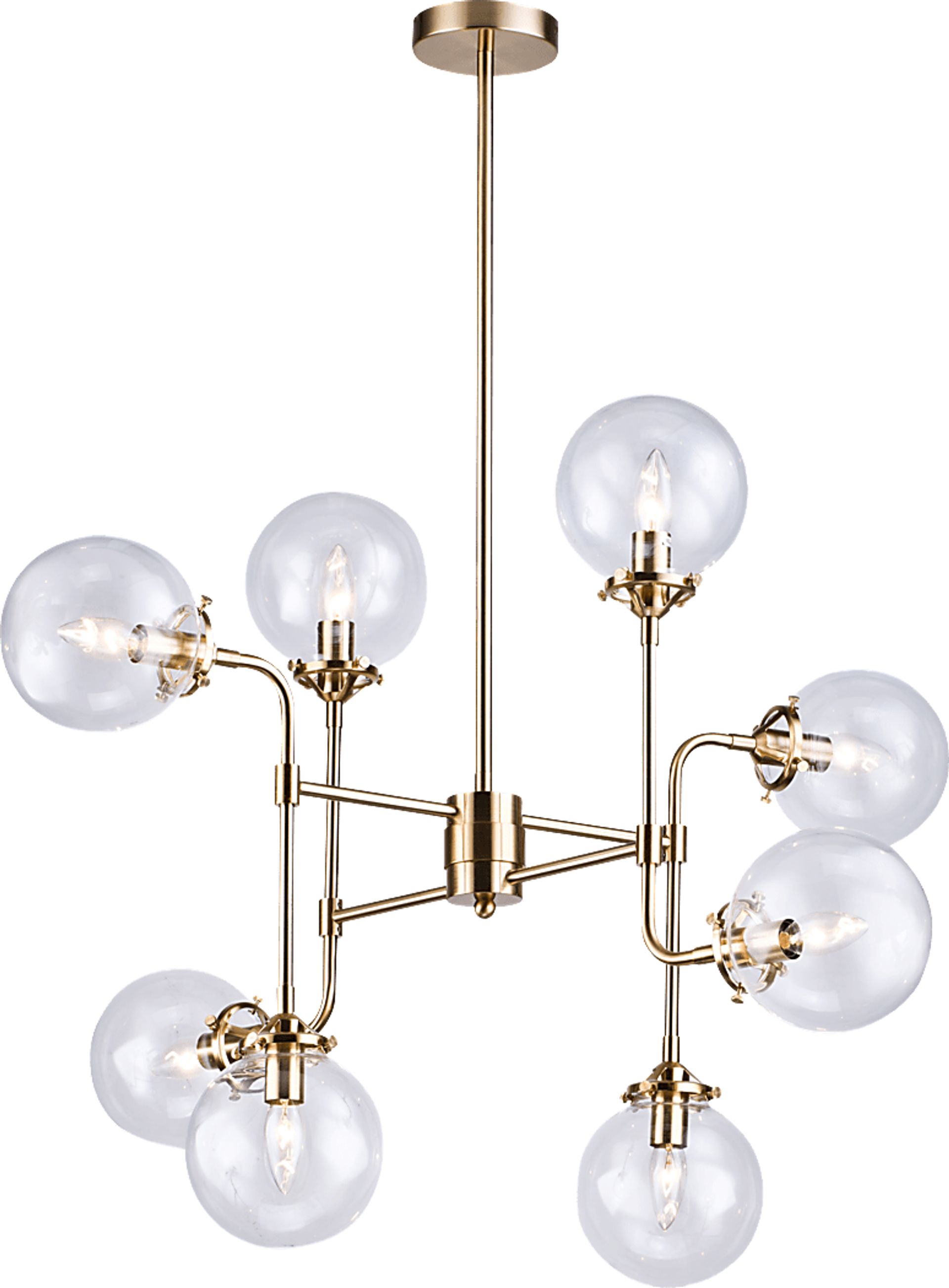 Avion Circle Glass Chandelier - Image 1