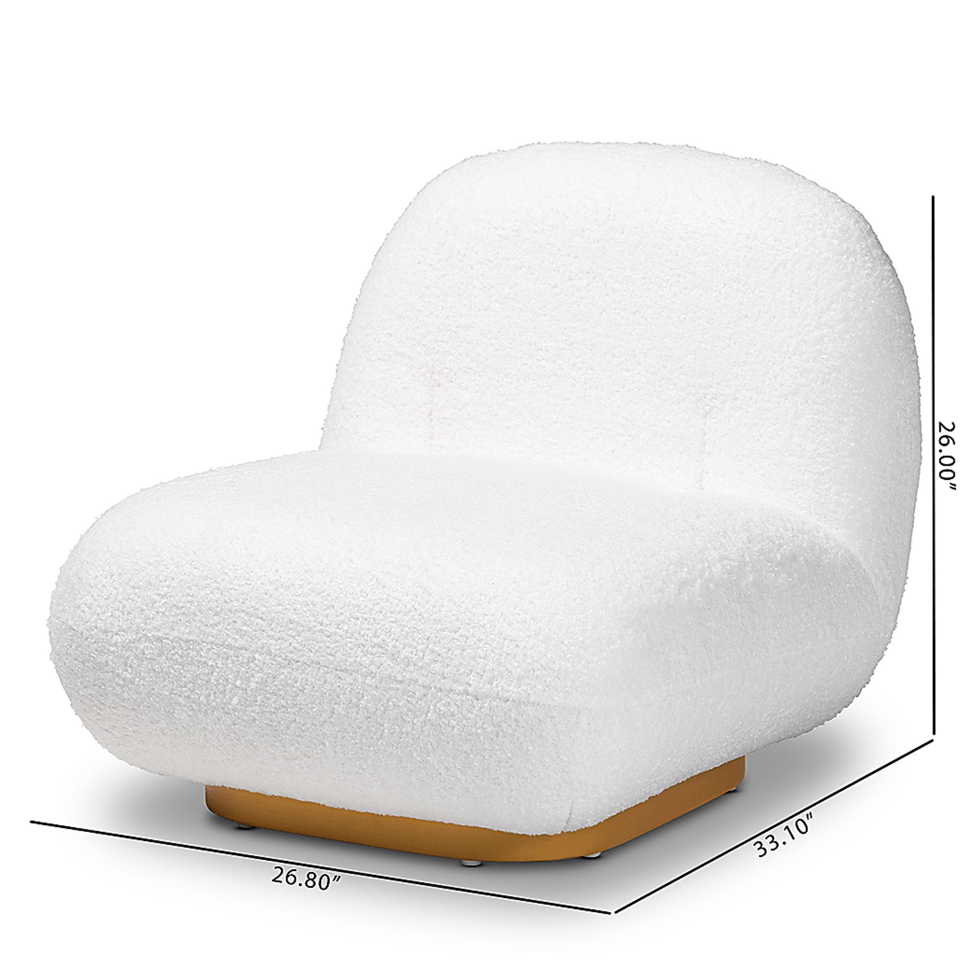 Avisan White Accent Chair - Image 9