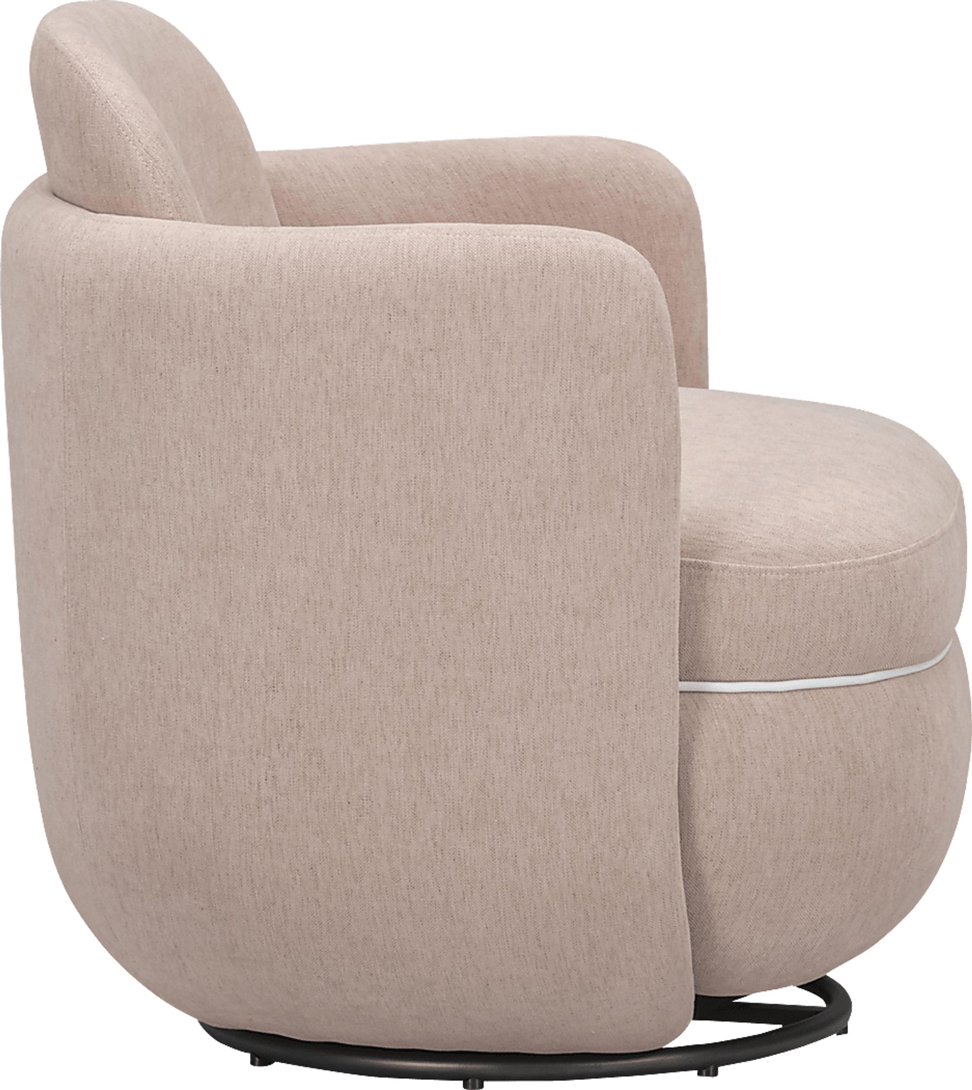 Avishan Pink Swivel Accent Chair - Image 3