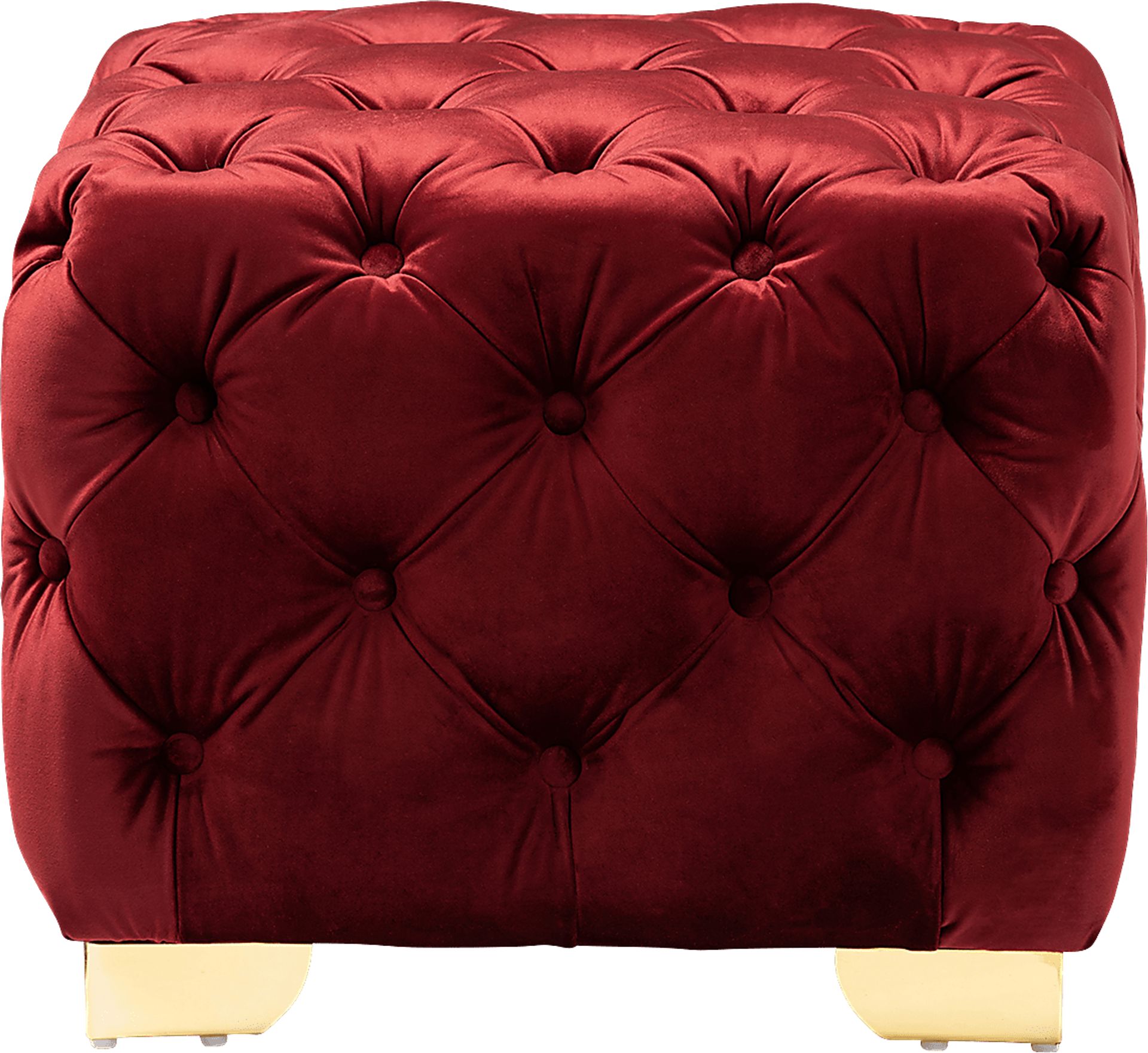Avocet Burgundy Ottoman - Image 3