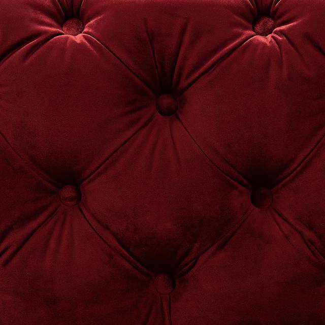 Avocet Burgundy Ottoman - Thumbnail - Image 4
