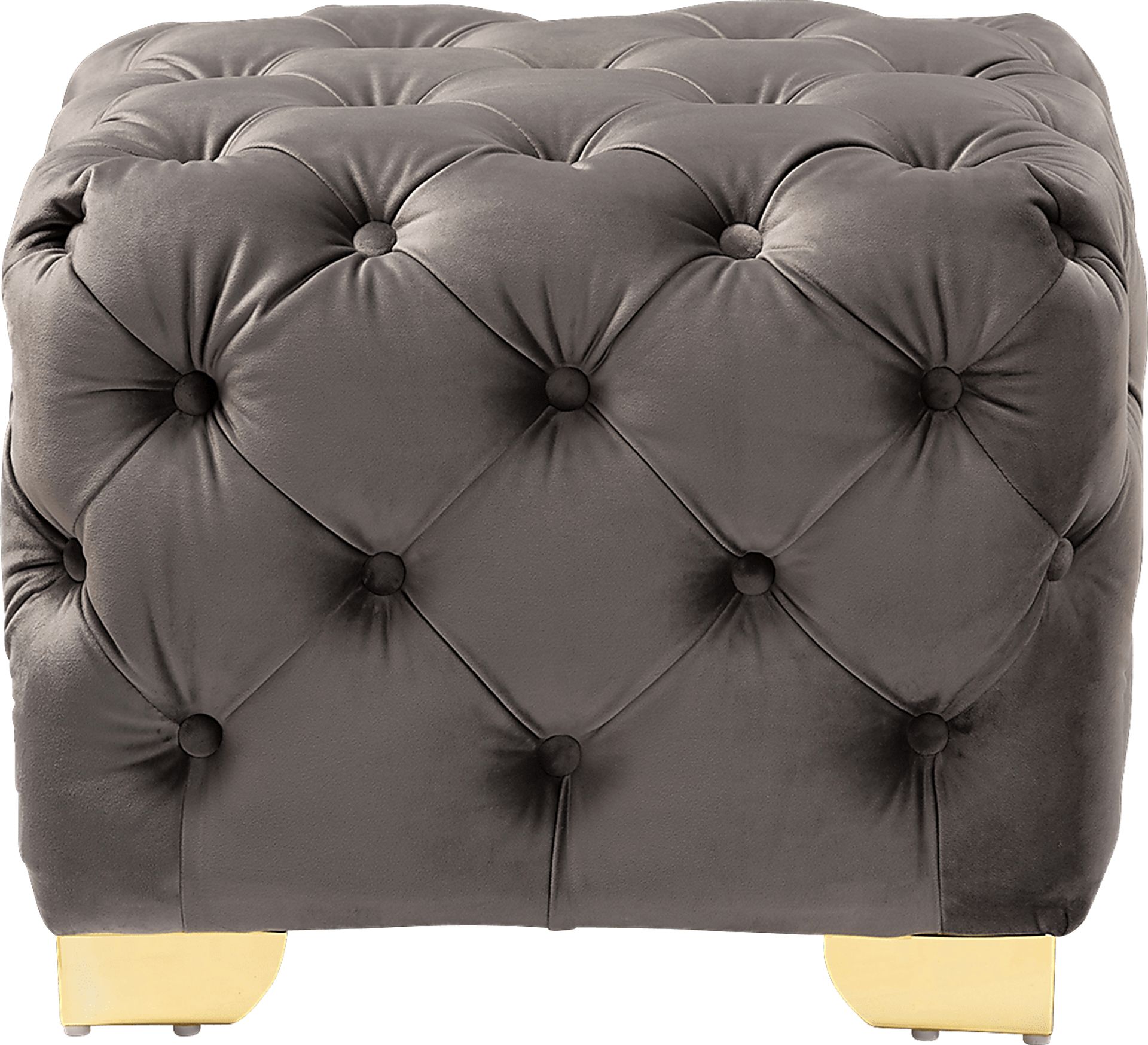 Avocet Gray Ottoman - Image 3