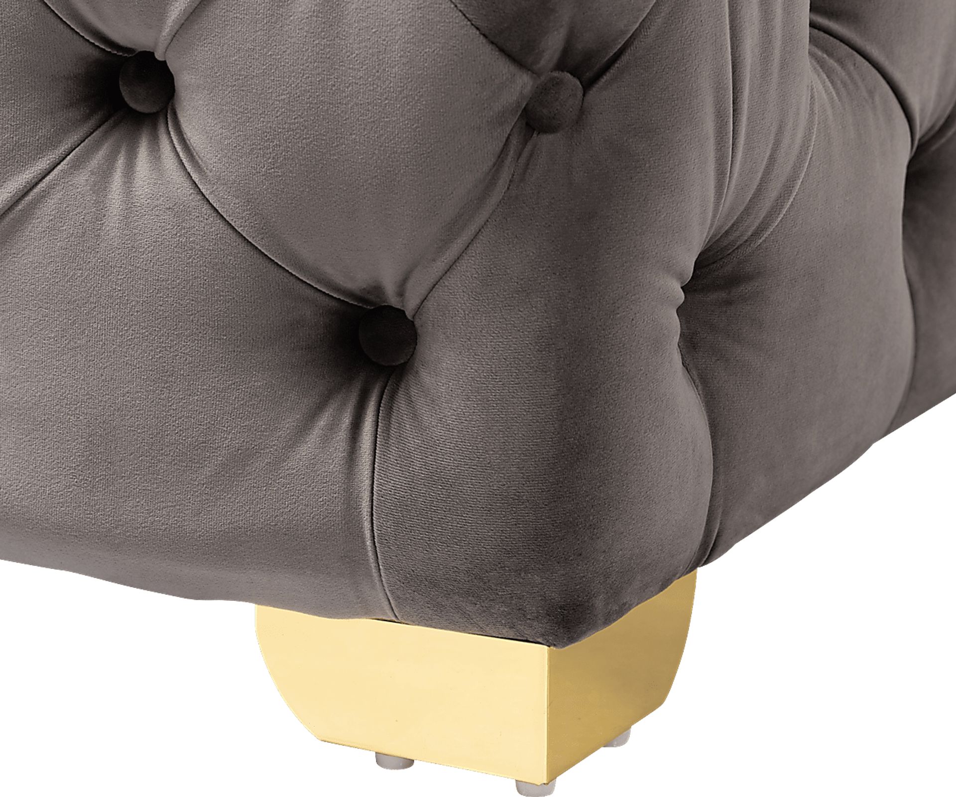 Avocet Gray Ottoman - Image 5