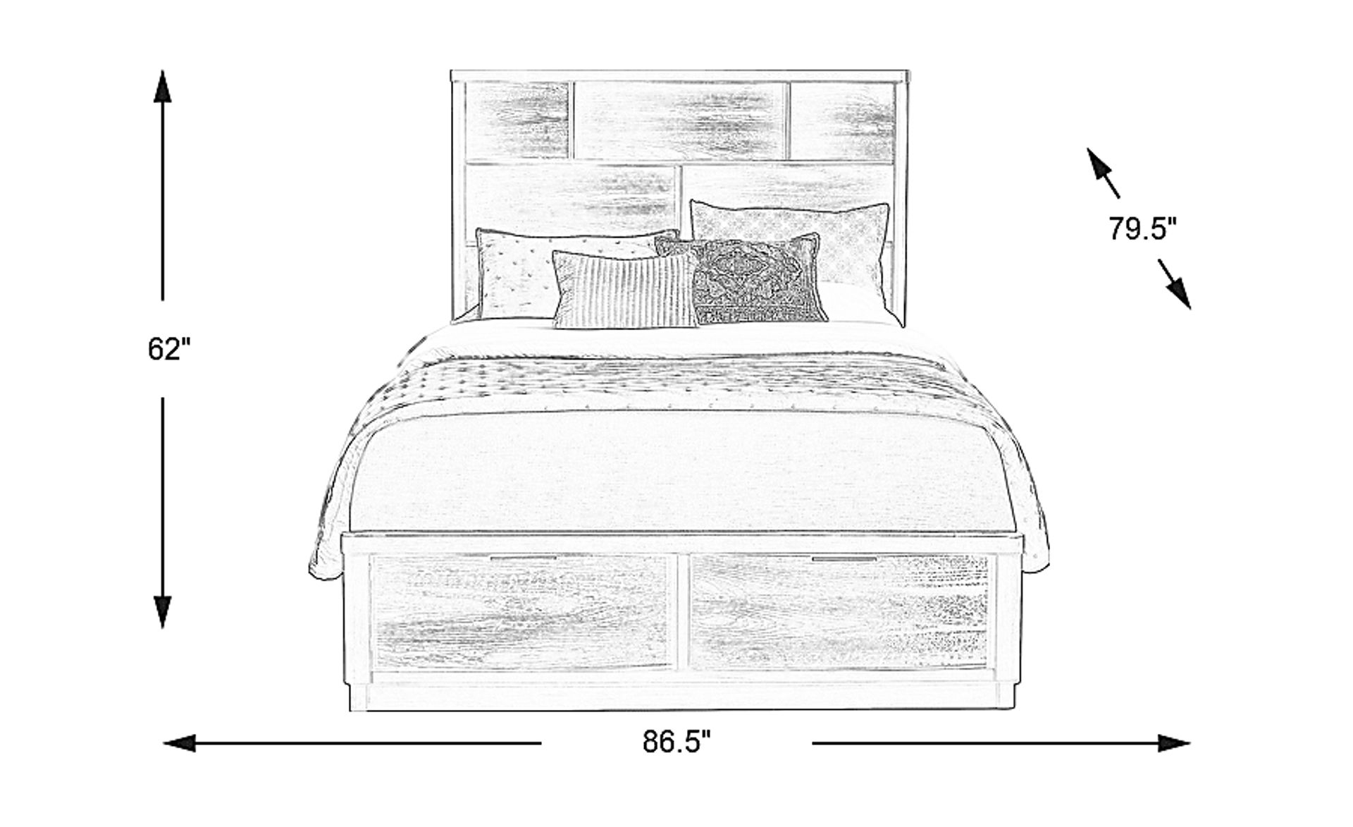 Dimension Image. Please refer to the Dimension Tab on this page for dimension details.