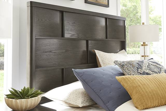 Avona Place Brown 5 Pc Queen Panel Bedroom with Storage - Thumbnail - Image 5