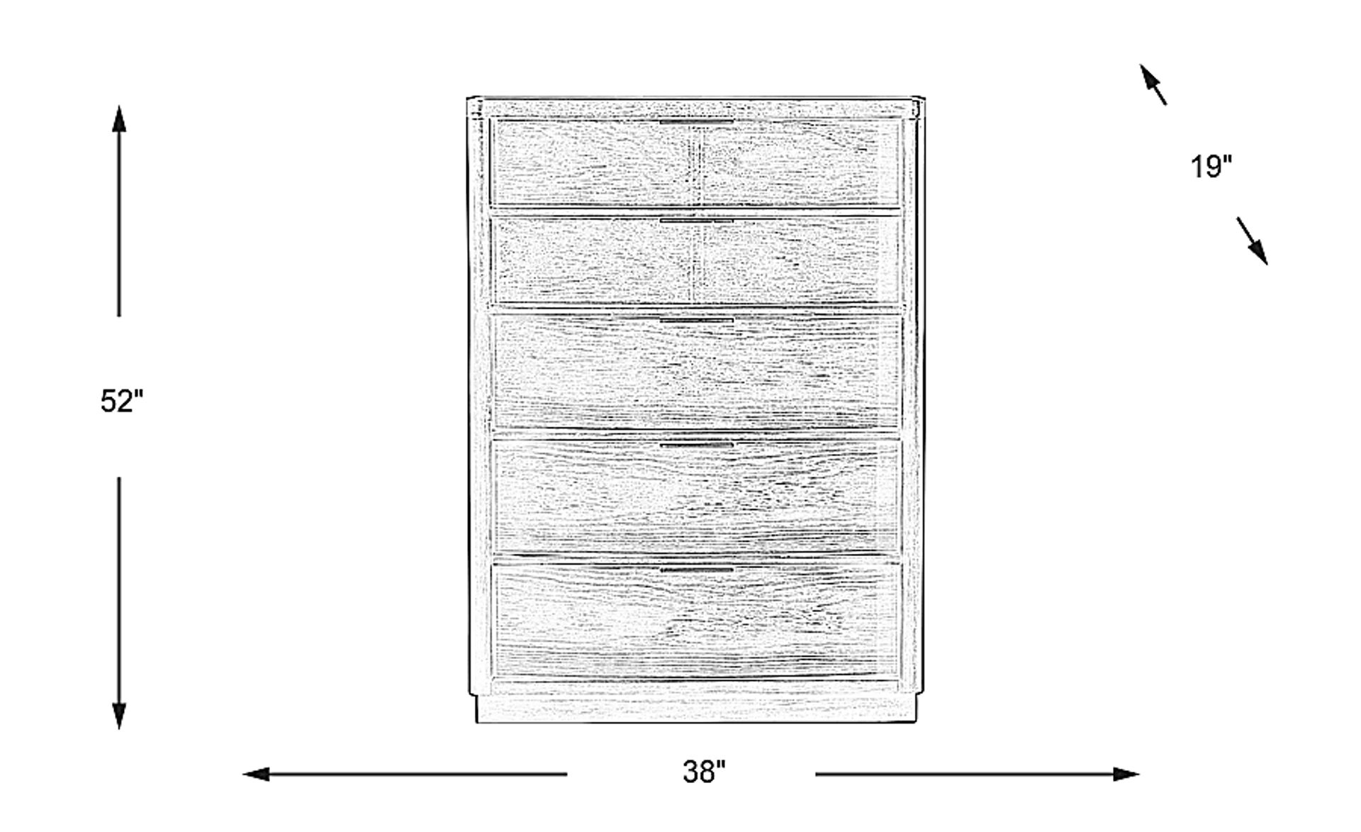Dimension Image. Please refer to the Dimension Tab on this page for dimension details.