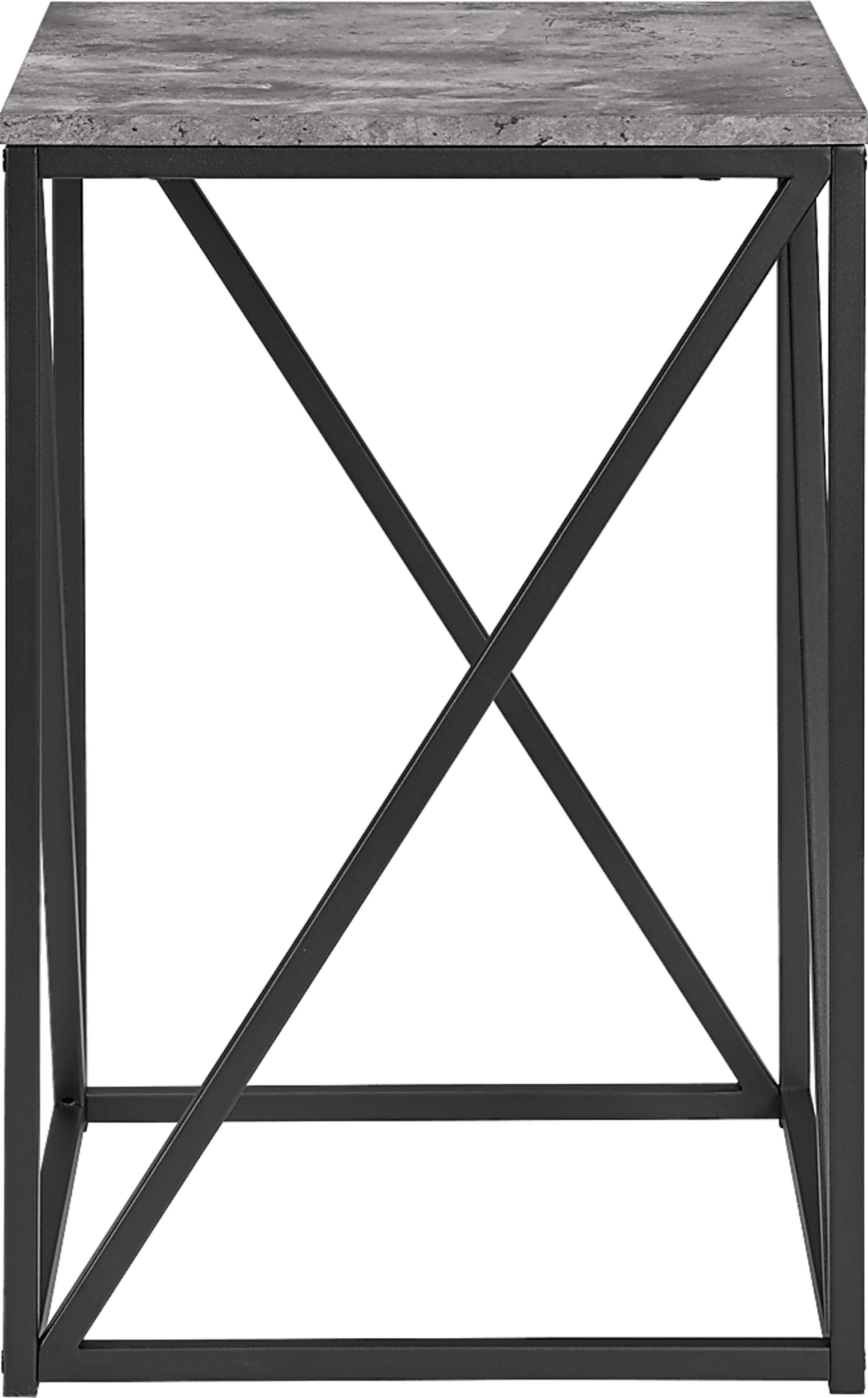 Avondale Circle Dark Gray Accent Table - Image 2