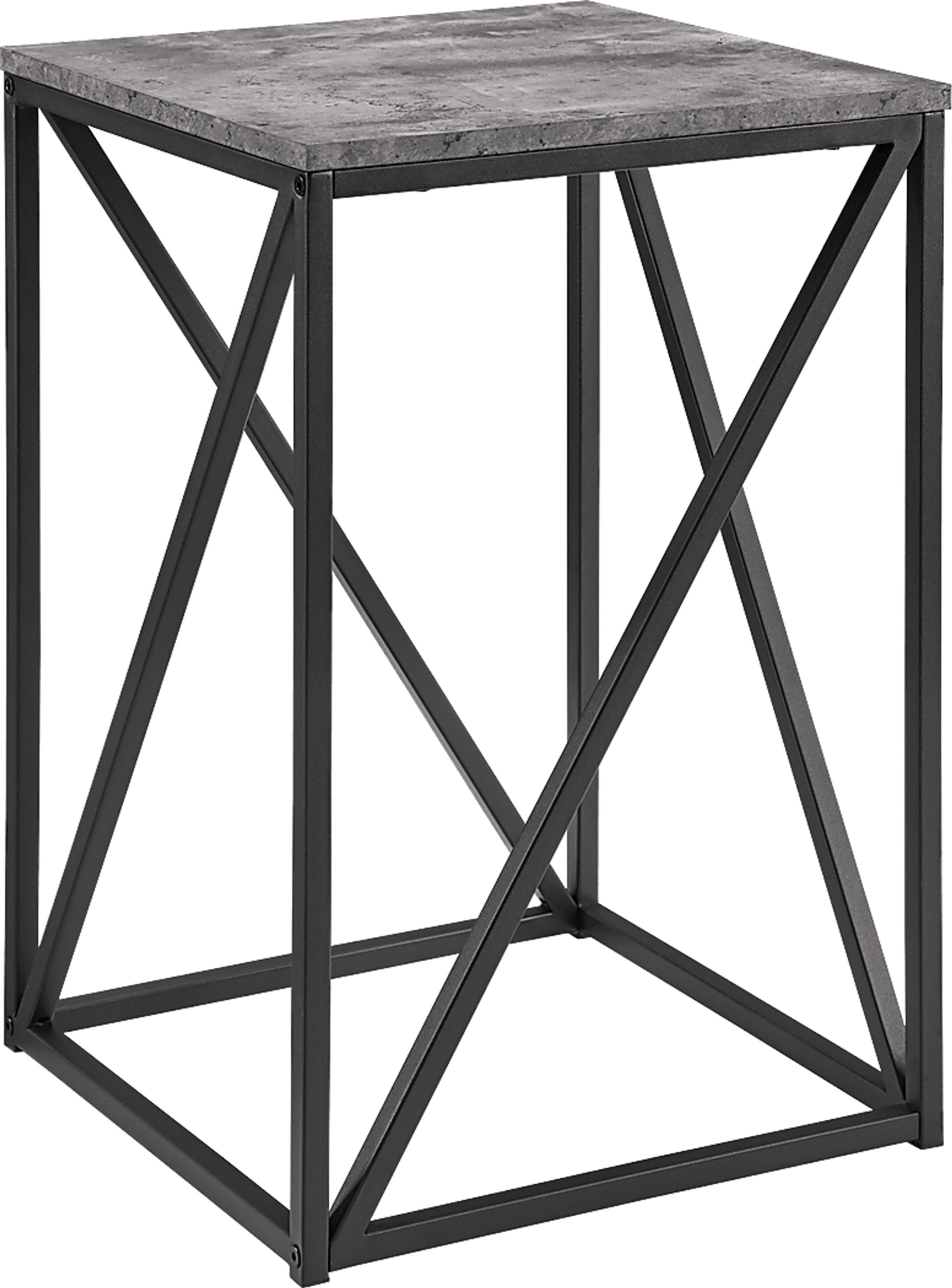 Avondale Circle Dark Gray Accent Table - Image 1