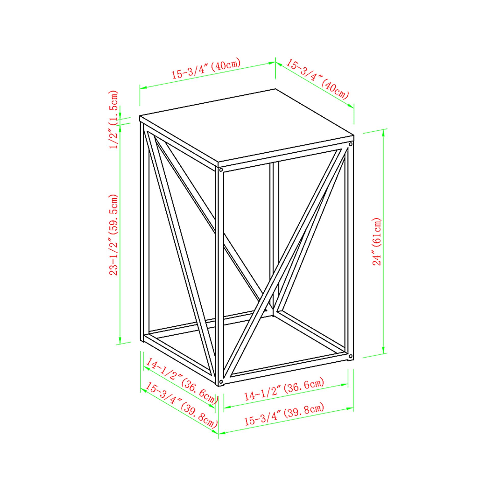 Avondale Circle Gray Accent Table - Image 5