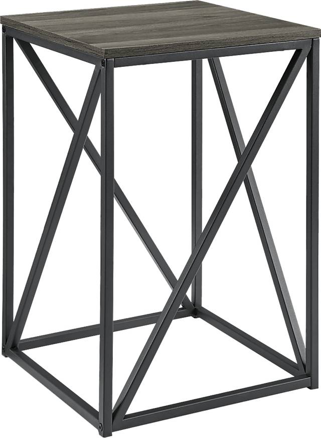 Avondale Circle Gray Accent Table - Thumbnail - Image 1