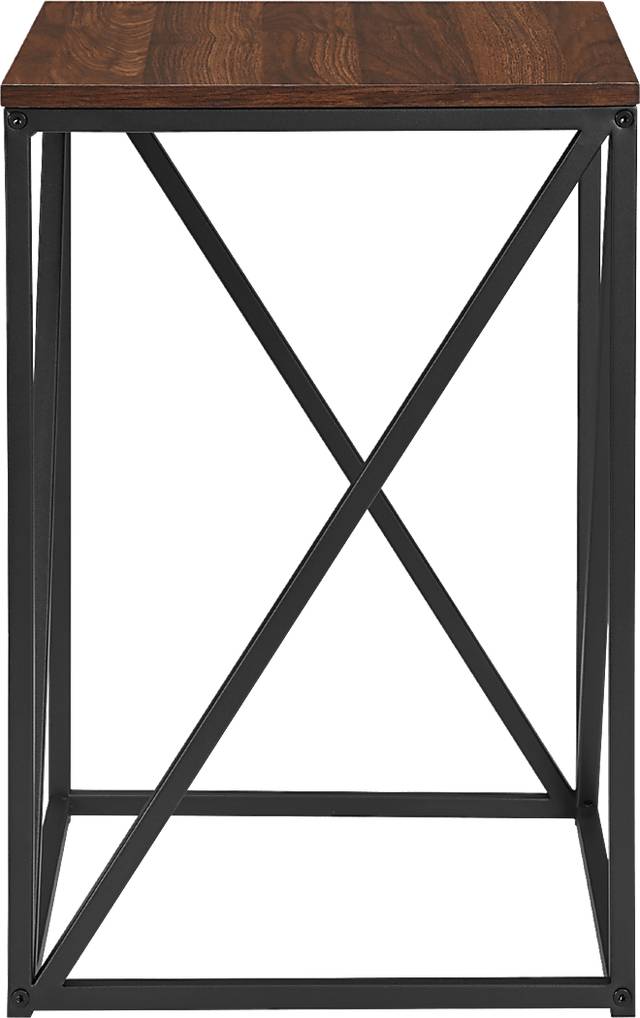Avondale Circle Walnut Accent Table - Thumbnail - Image 2