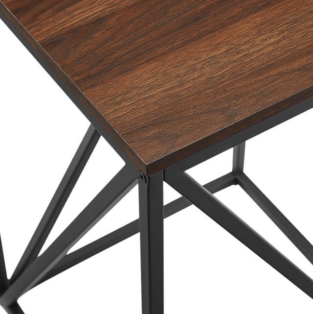 Avondale Circle Walnut Accent Table - Thumbnail - Image 3