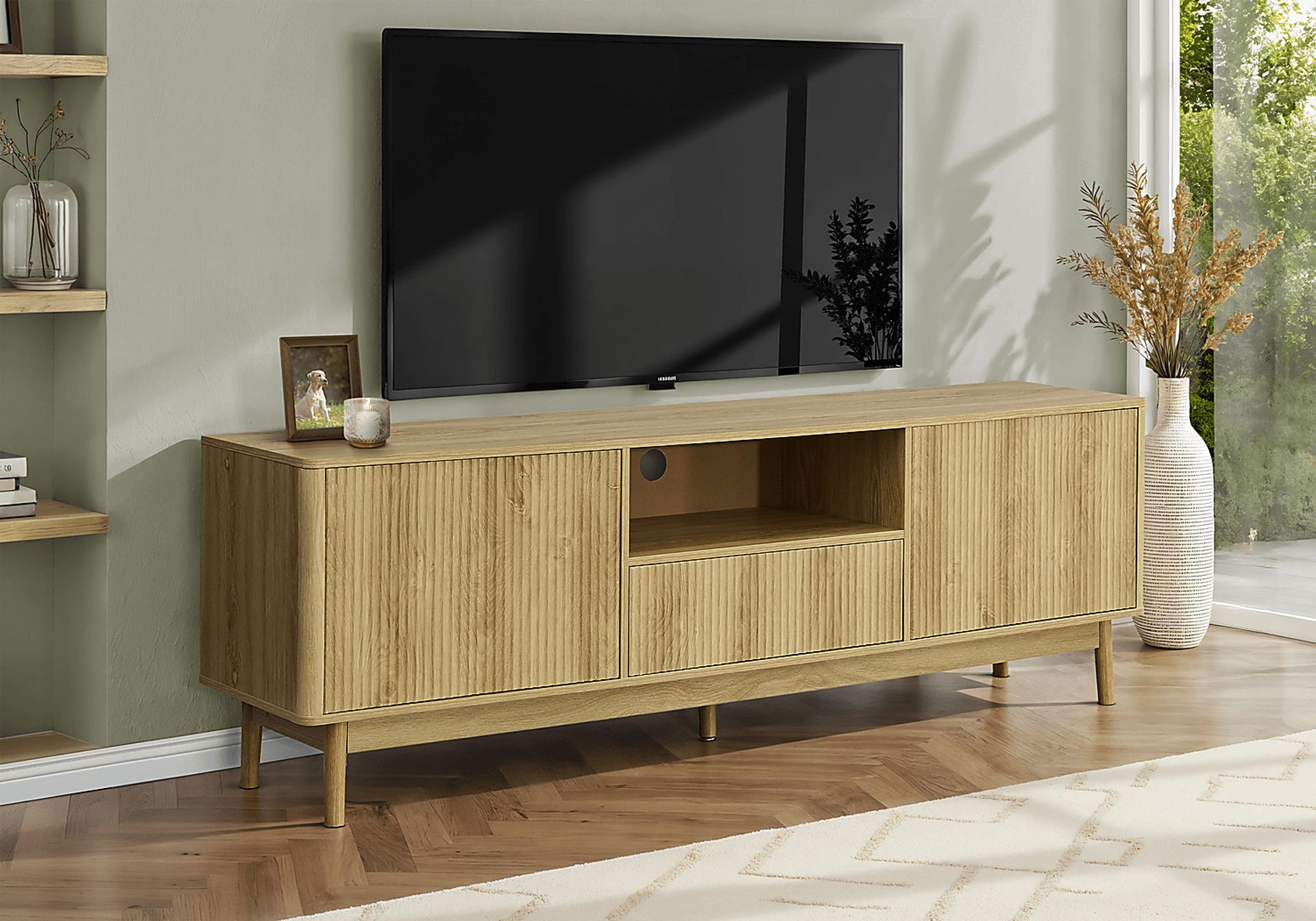 Avondre Brown 72 in. Console - Image 2