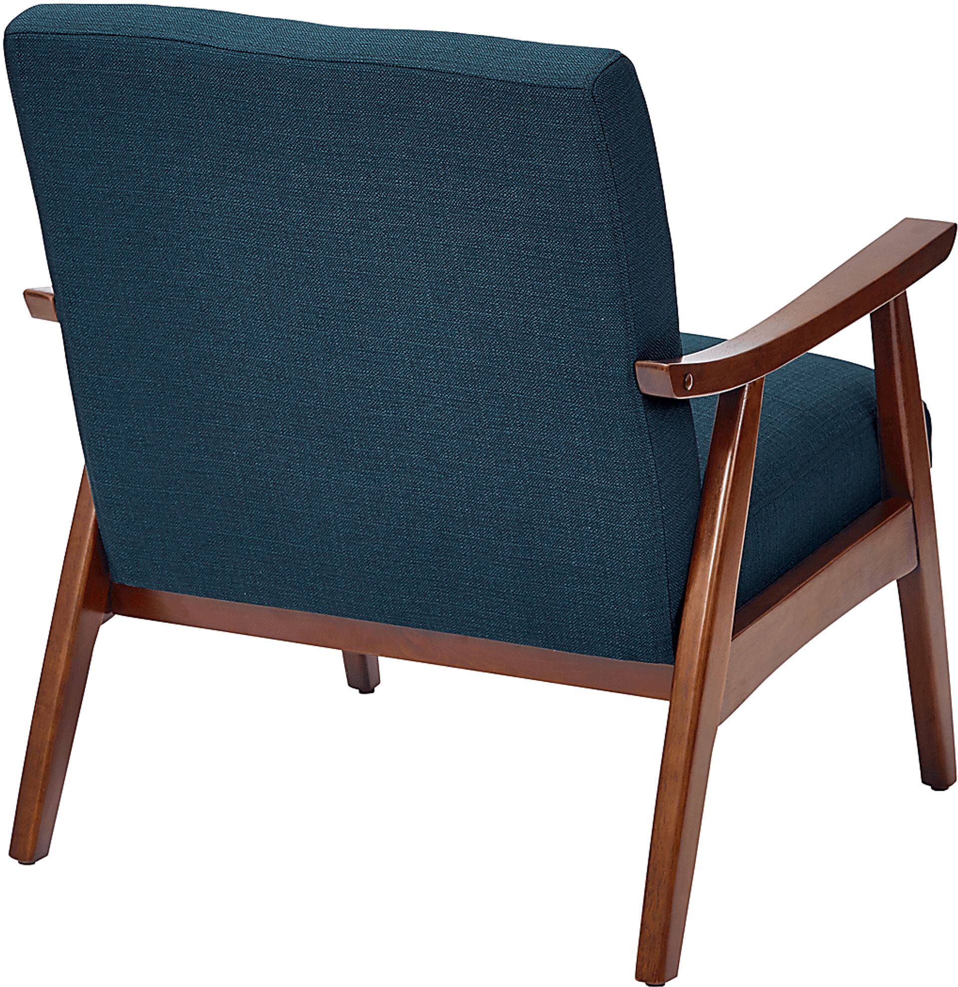 Avott Dark Blue Accent Chair - Image 3