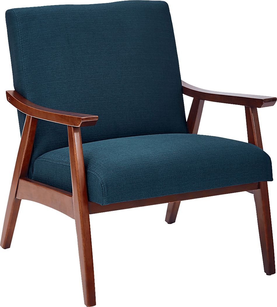Avott Dark Blue Accent Chair Rooms To Go
