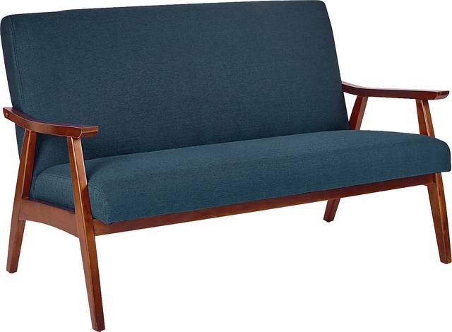 Avott Dark Blue Loveseat - Thumbnail - Image 1
