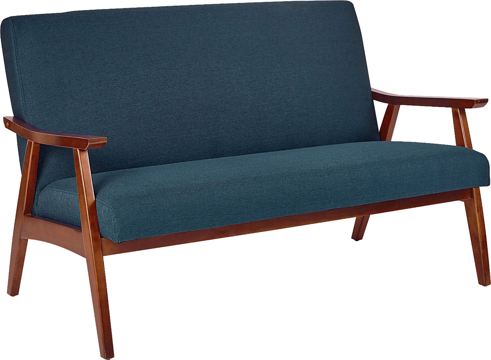 Avott Dark Blue Loveseat - Image 1