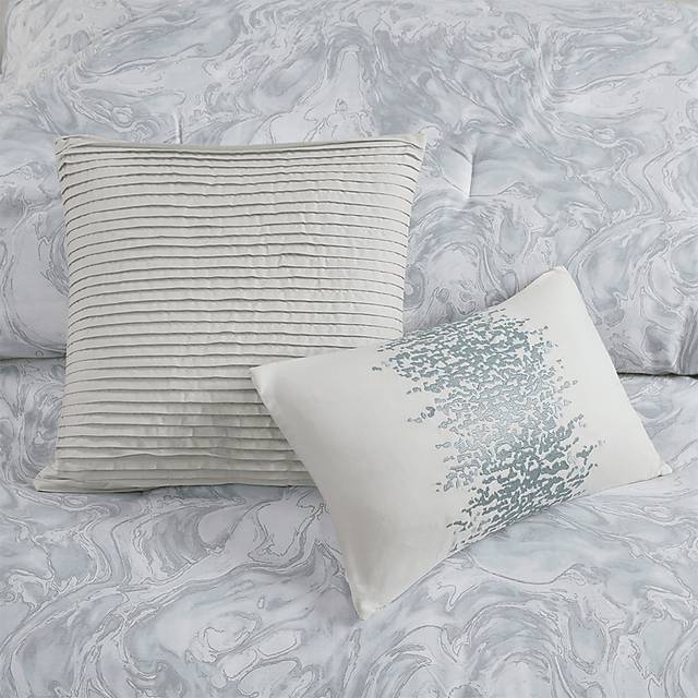Avoyelles Gray 7 Pc Queen Comforter Set - Thumbnail - Image 3