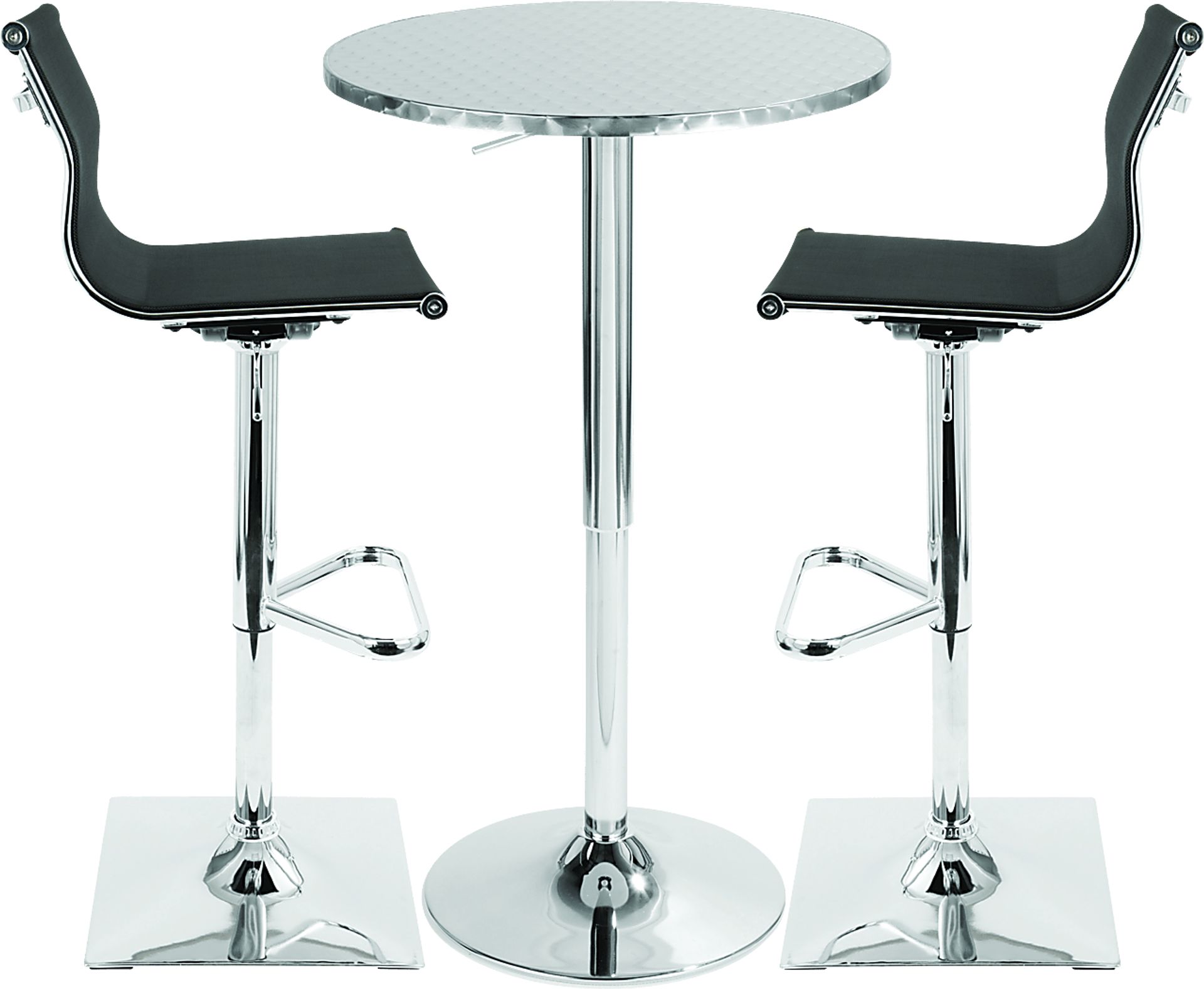 Avrum Black 3 Pc Bar Height Dining Set - Image 2