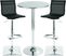 Avrum Black 3 Pc Bar Height Dining Set