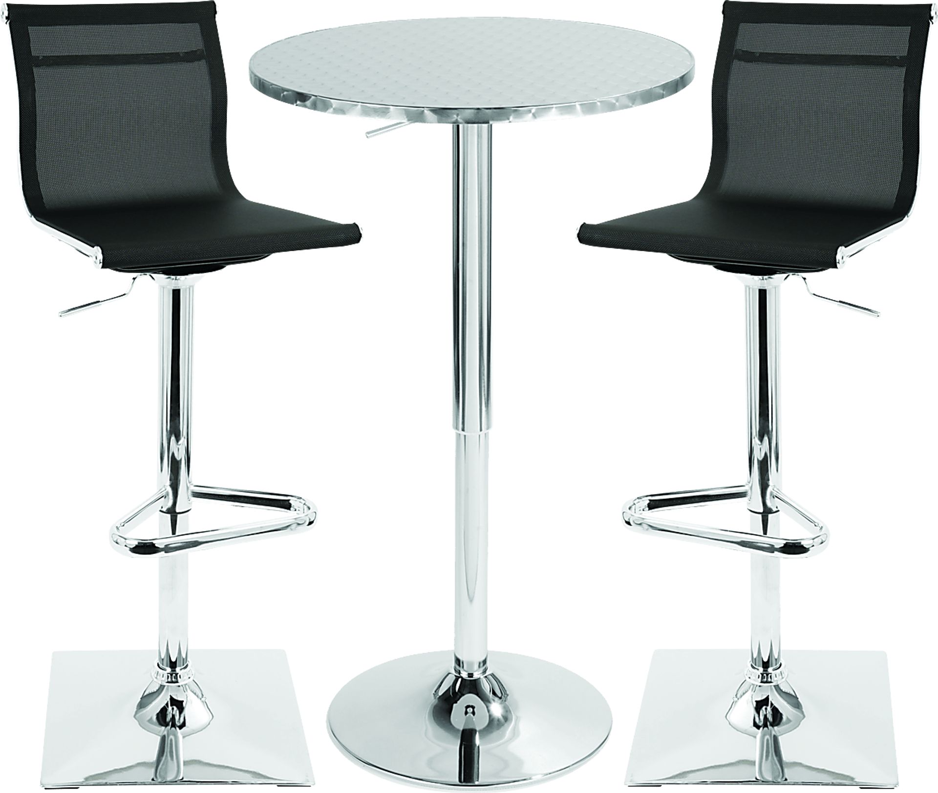 Avrum Black 3 Pc Bar Height Dining Set - Image 1