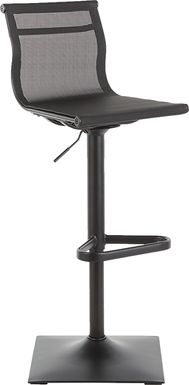 Avrum Black Adjustable Barstool