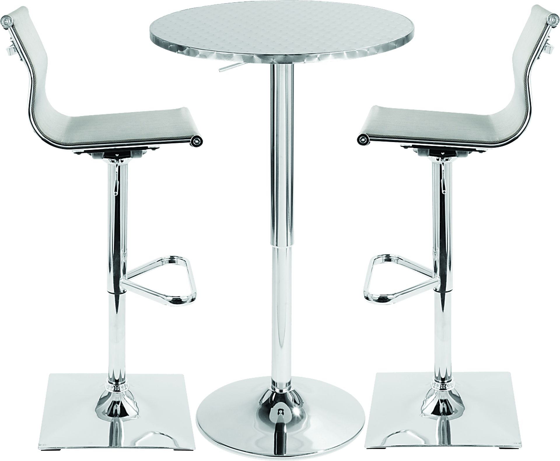 Avrum Gray 3 Pc Bar Height Dining Set - Image 2