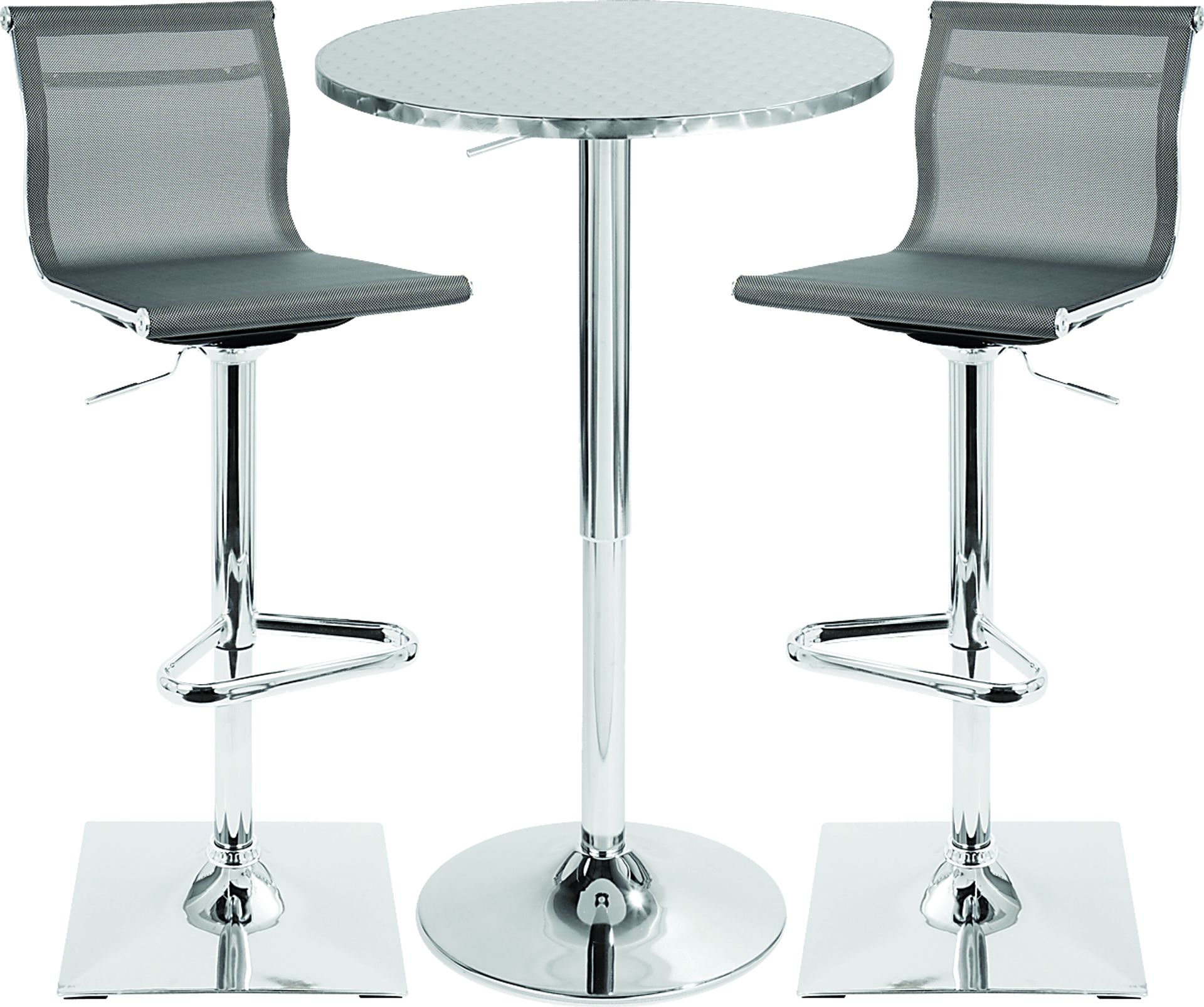 Avrum Gray 3 Pc Bar Height Dining Set - Image 1