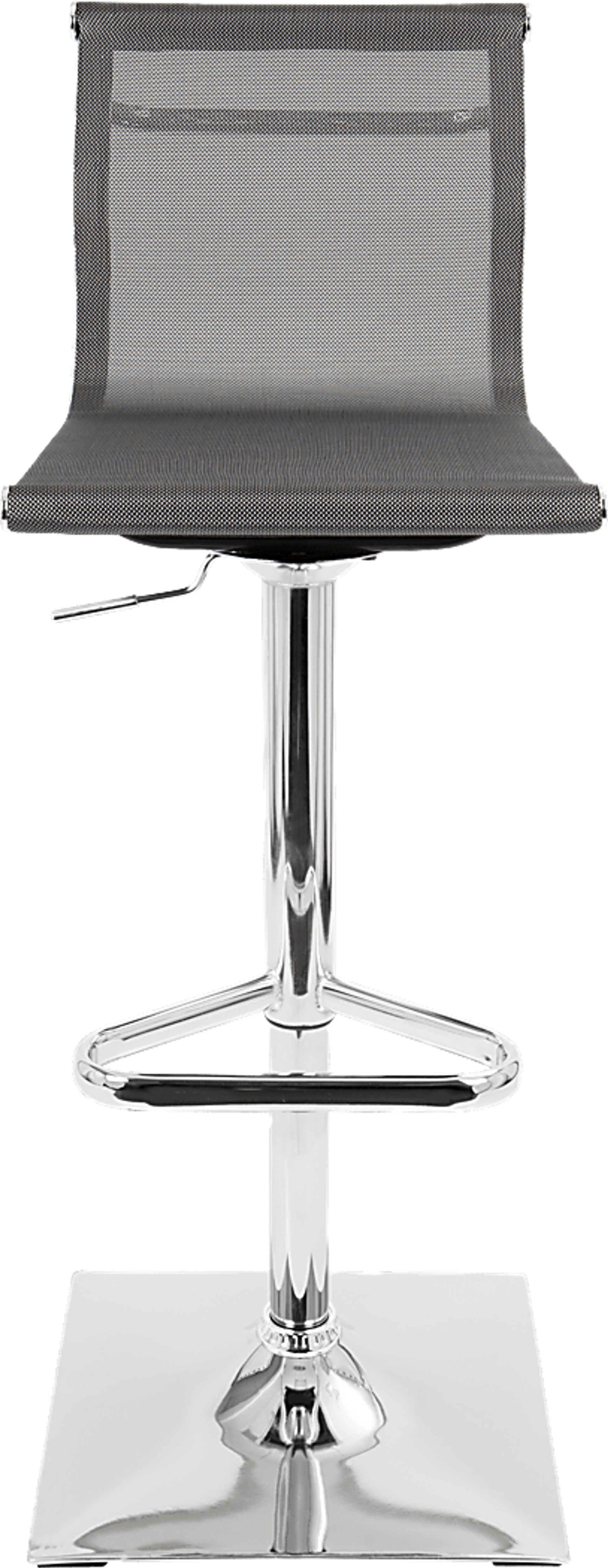 Avrum Gray Chrome Adjustable Swivel Barstool - Image 5