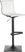 Avrum White Adjustable Barstool