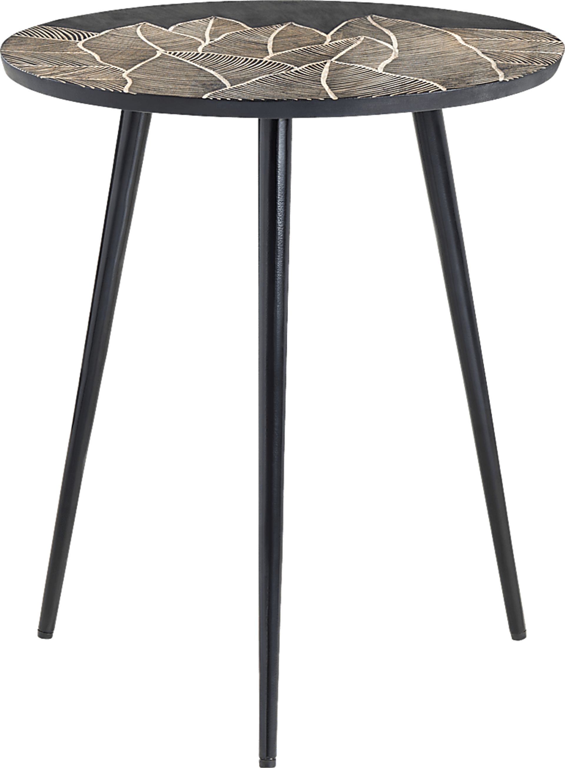 Awbrey Black End Table - Image 1
