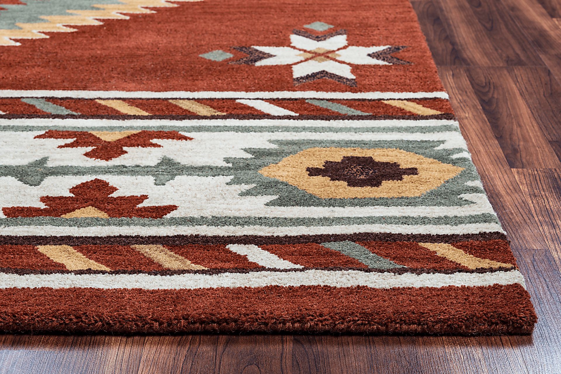 Awena Red 3' x 5' Rug - Image 2