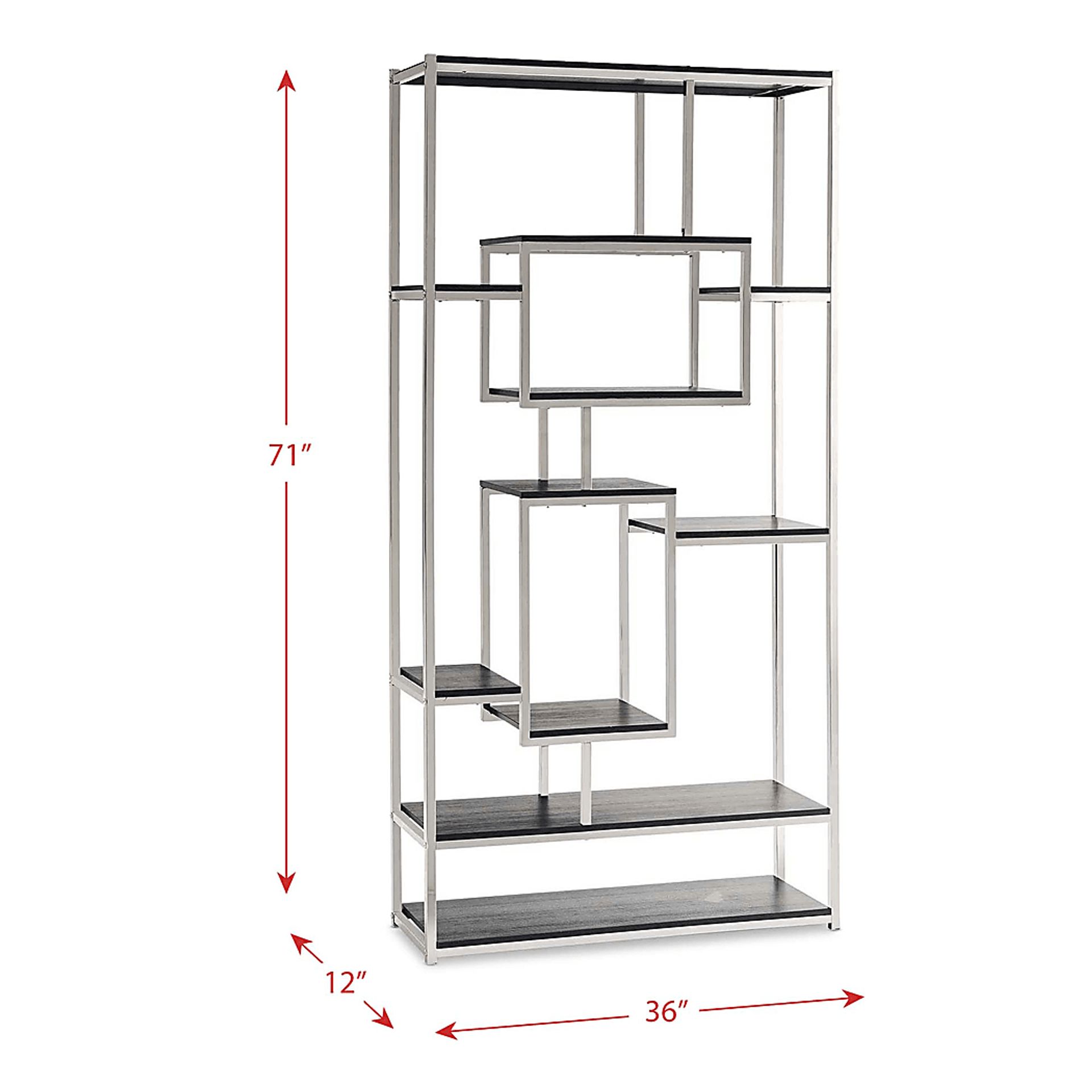 Awini Black Bookshelf - Image 7