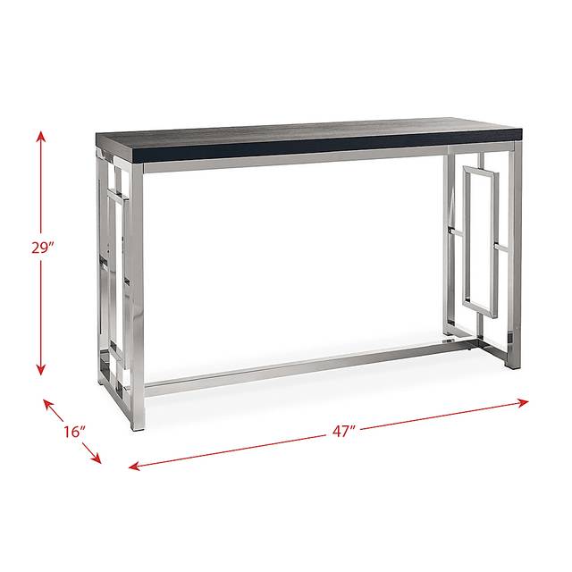 Awini Black Sofa Table - Thumbnail - Image 5