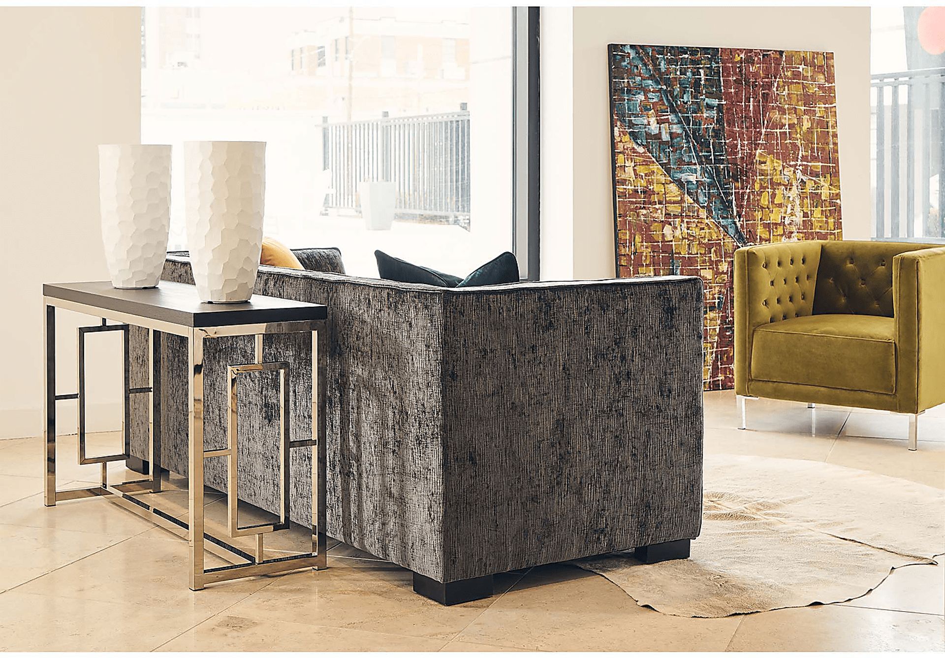 Awini Black Sofa Table - Image 6