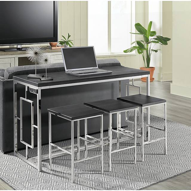 Awini Brown 4 Pc Bar Height Table Set - Thumbnail - Image 14