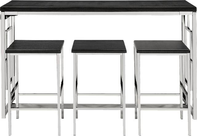 Awini Brown 4 Pc Bar Height Table Set - Thumbnail - Image 2