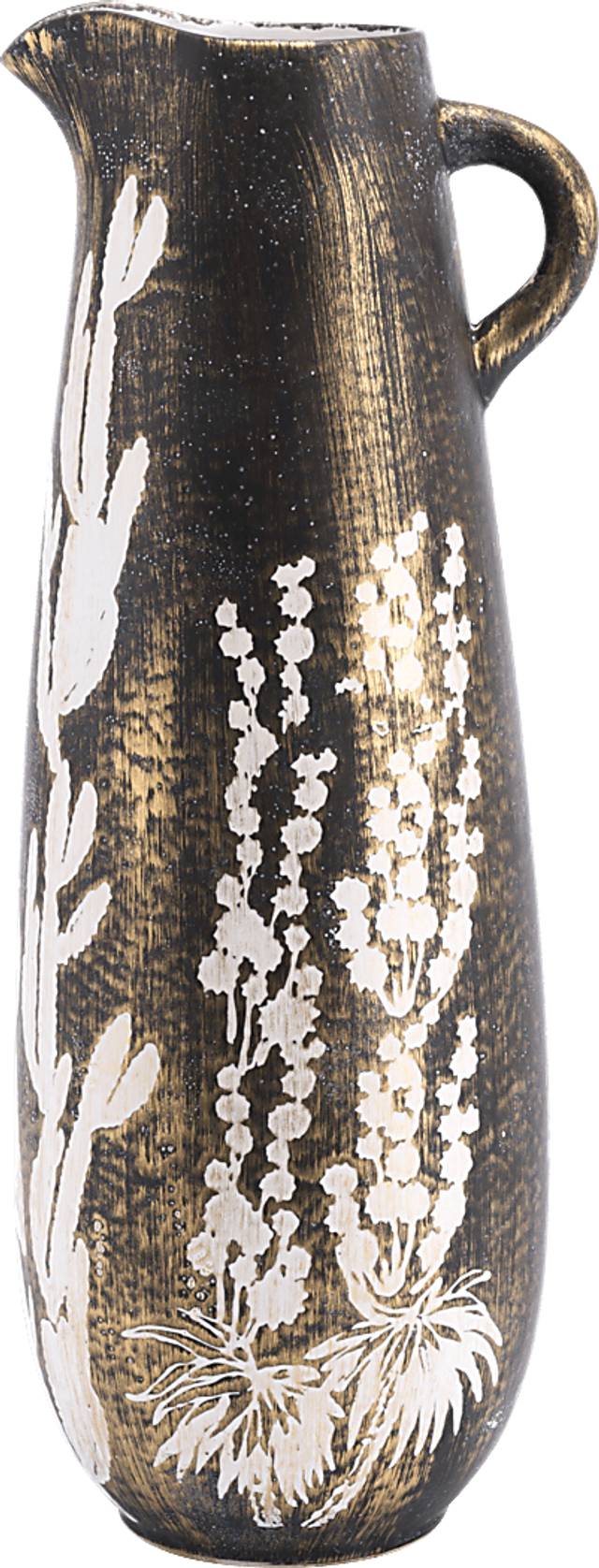 Awo Gold and White Large Outdoor Jar - Thumbnail - Image 3