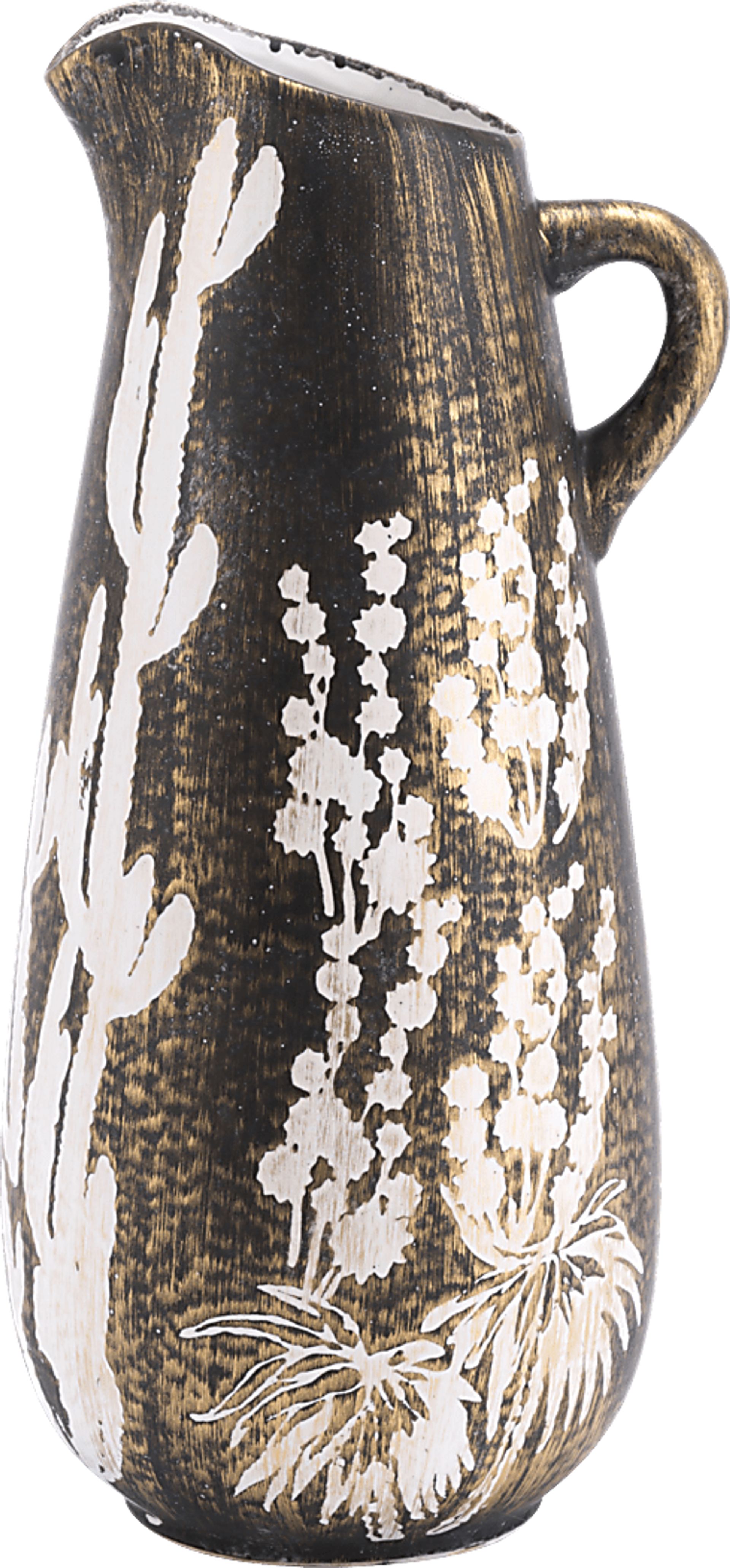 Awo Gold and White Small Outdoor Jar - Image 3