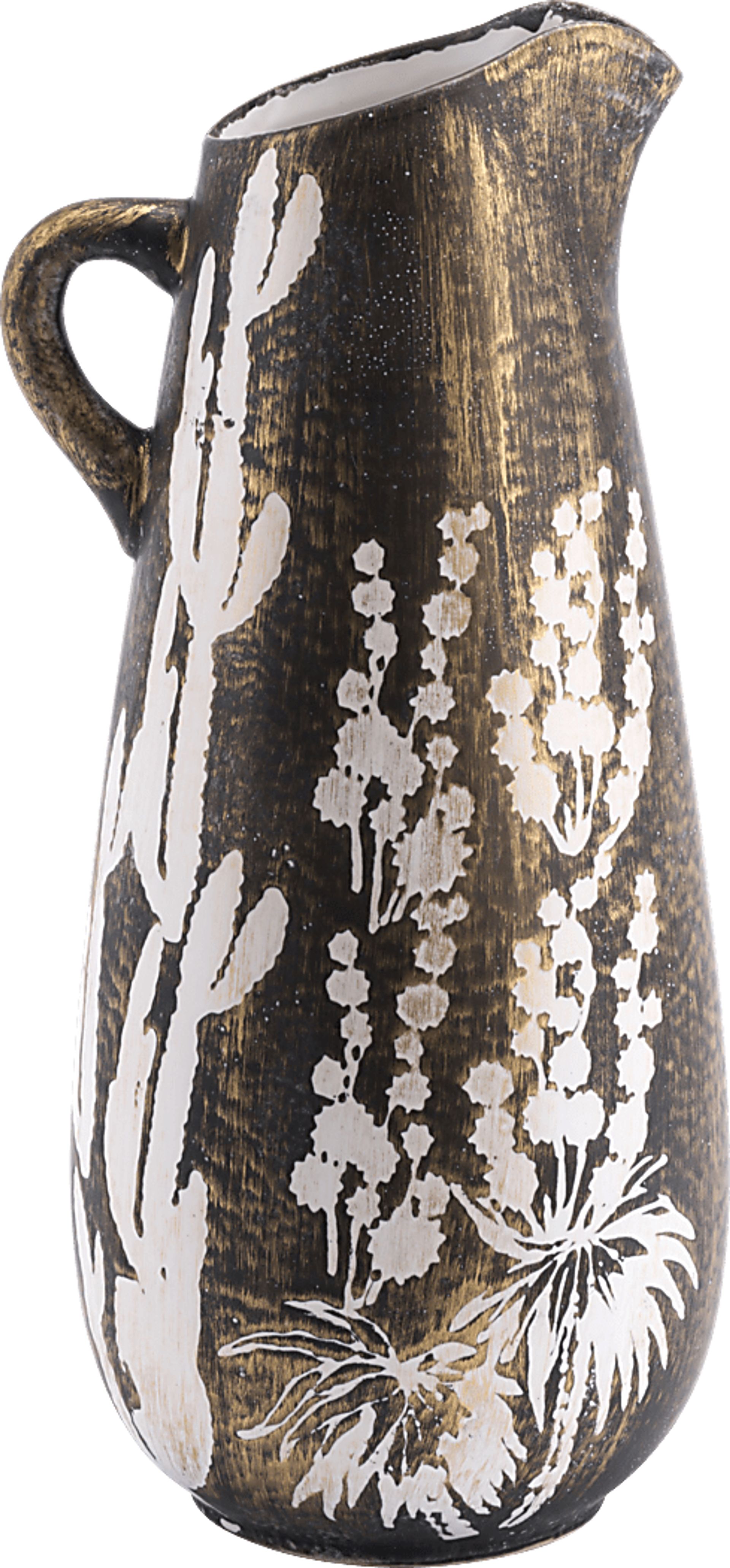 Awo Gold and White Small Outdoor Jar - Image 4