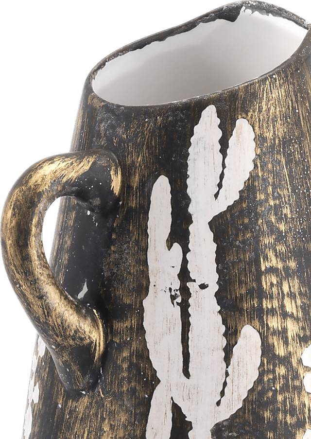 Awo Gold and White Small Outdoor Jar - Thumbnail - Image 5