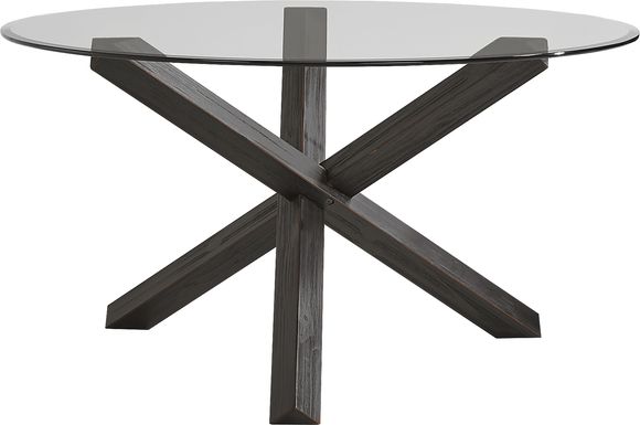 Axia Black 60" Round Dining Table