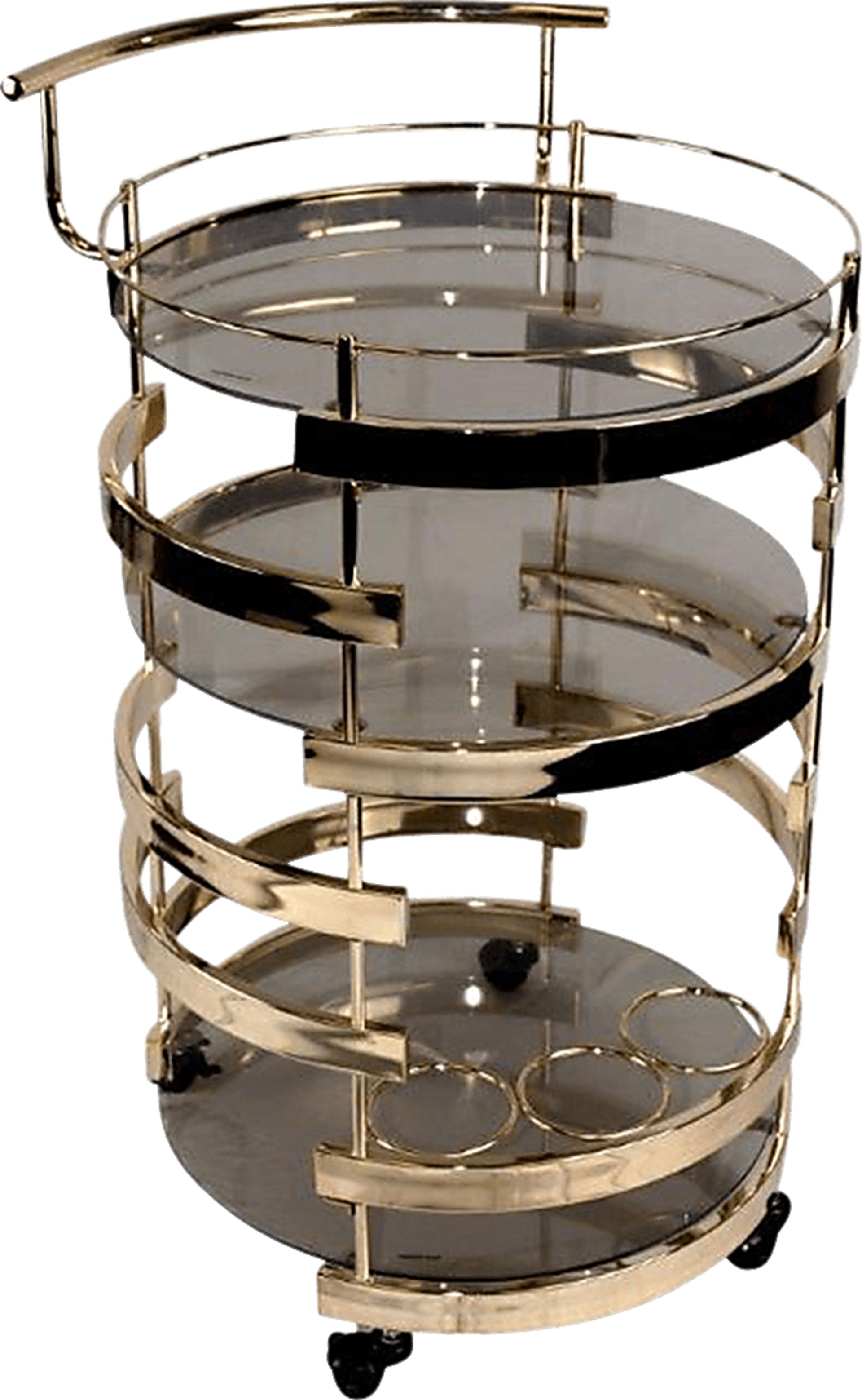 Axtell Gold Bar Cart - Image 1