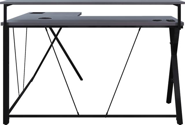 Axyon Gray L- Shaped Gaming Desk - Thumbnail - Image 4