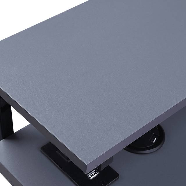 Axyon Gray L- Shaped Gaming Desk - Thumbnail - Image 6