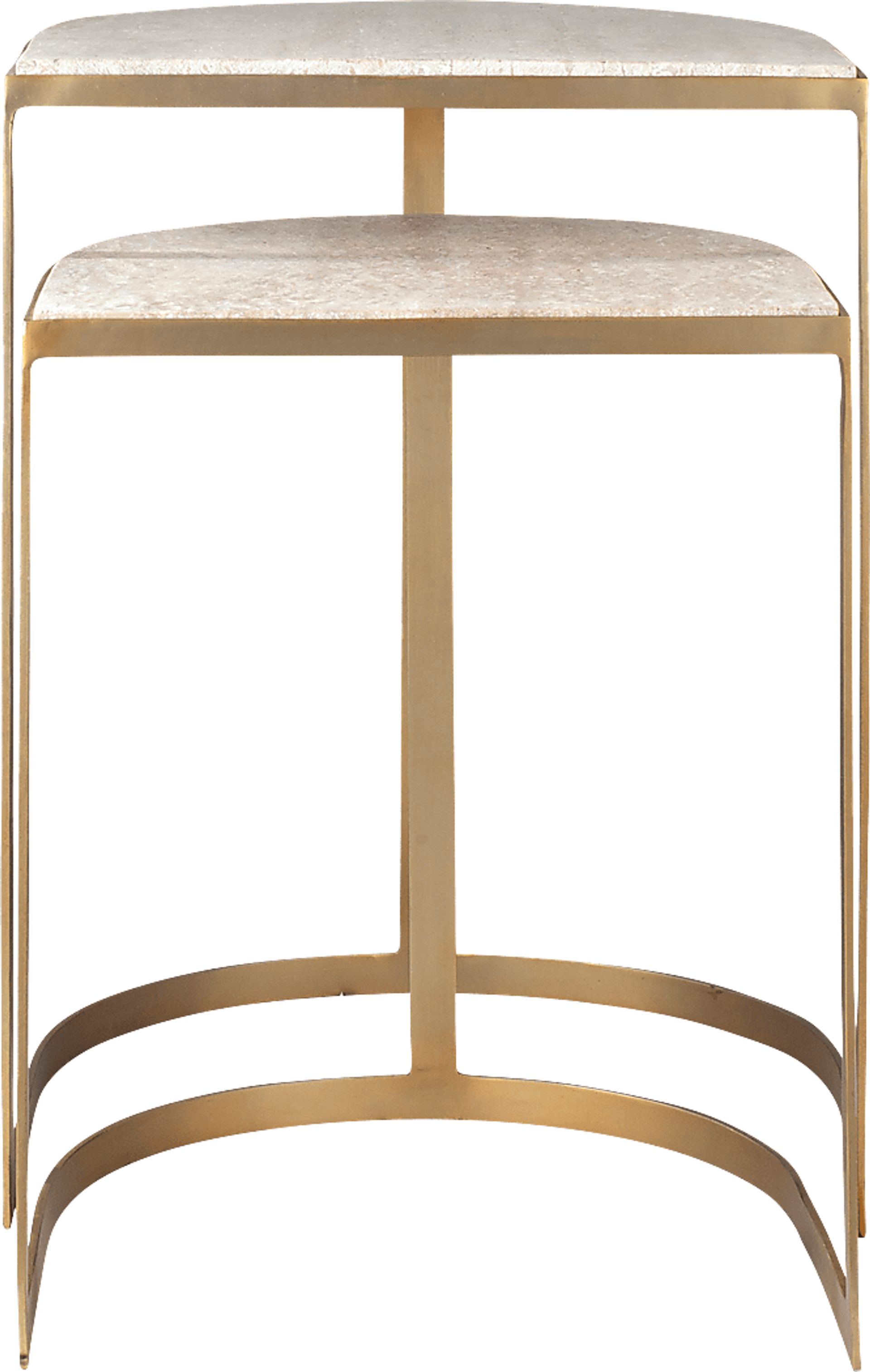 Ayashe White Nesting Table, Set of 2 - Image 4