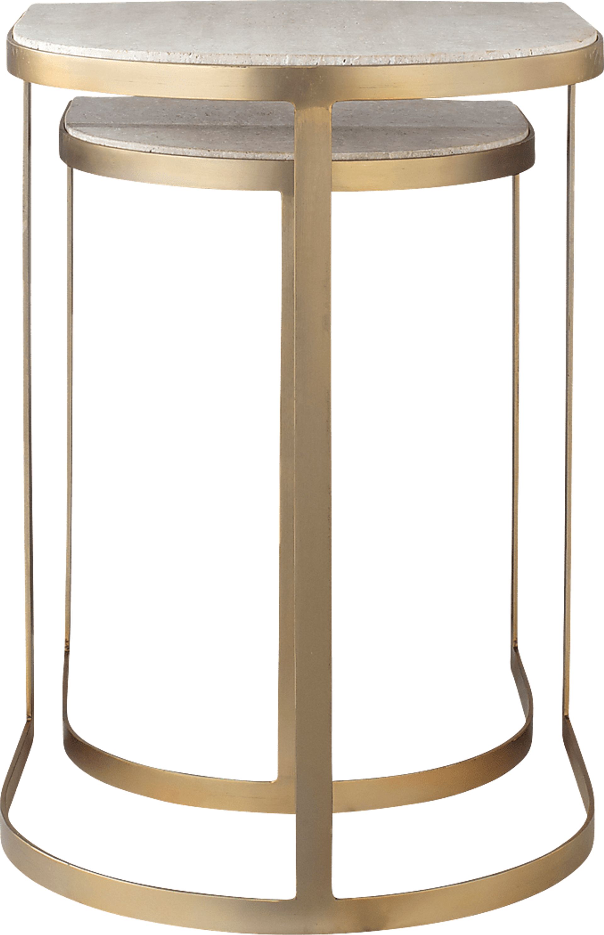 Ayashe White Nesting Table, Set of 2 - Image 5