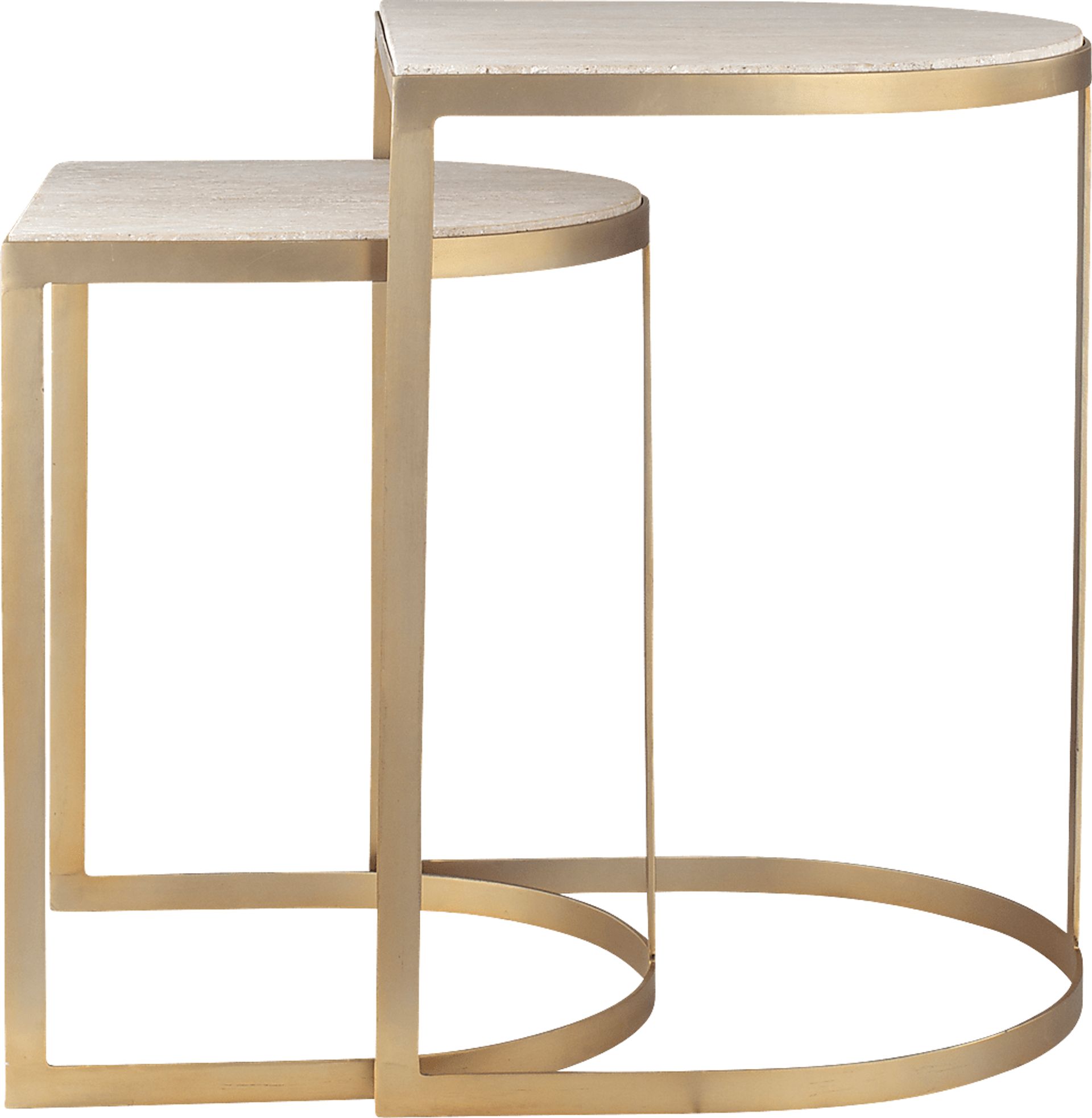 Ayashe White Nesting Table, Set of 2 - Image 6