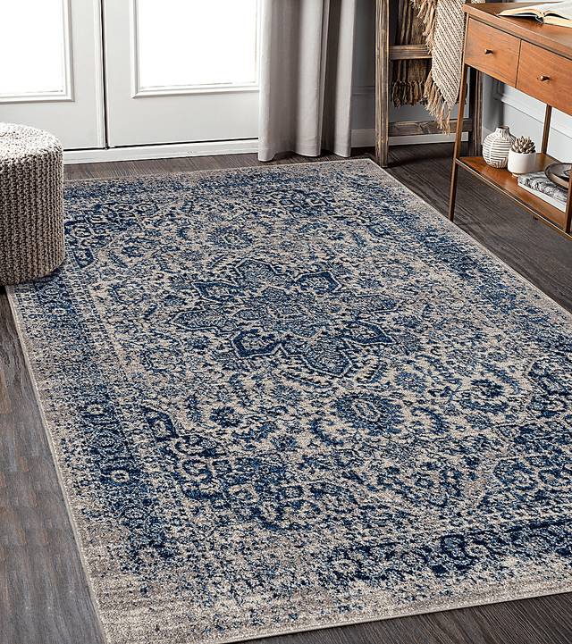 Ayestra Teal/Beige 7'6 x 9'6 Rug - Thumbnail - Image 2