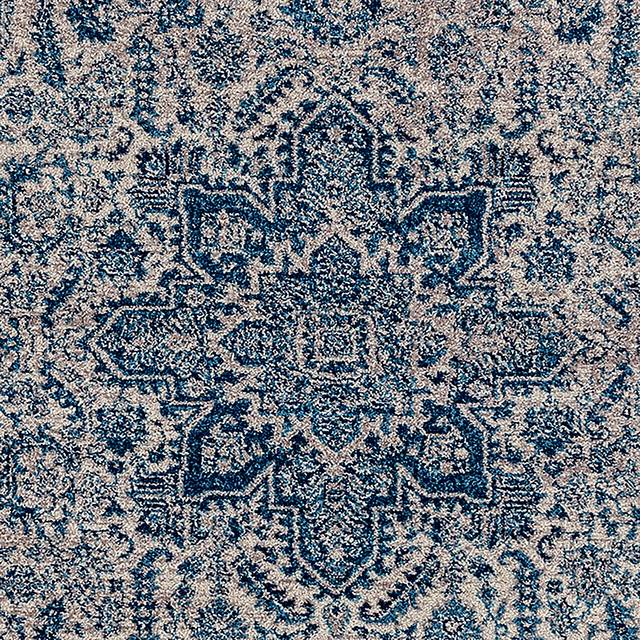 Ayestra Teal/Beige 7'6 x 9'6 Rug - Thumbnail - Image 3